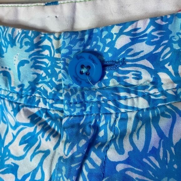 Lilly Pulitzer Callahan Shorts Ariel Blue Lion In The Sun - Picture 4 of 7